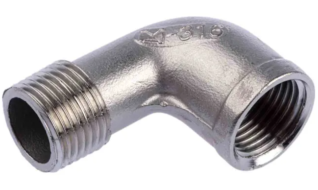 Codo 90º M - H Fig. 92 1/2" Inox