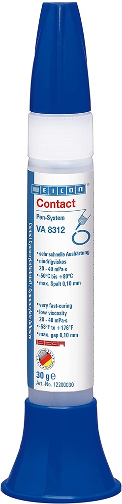 Contact VA 8312, Adhesivo de Cianoacrilato, 30 g